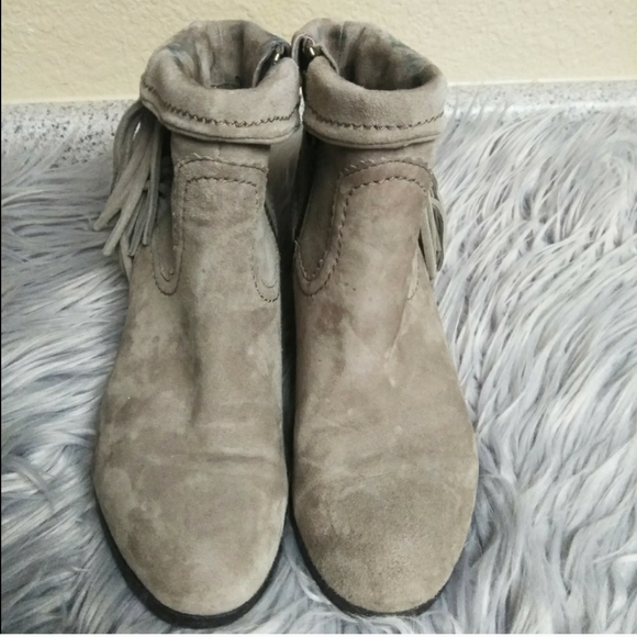 Sam Edelman tan suede Louie Fringe bootie sz 6 - Picture 2 of 6